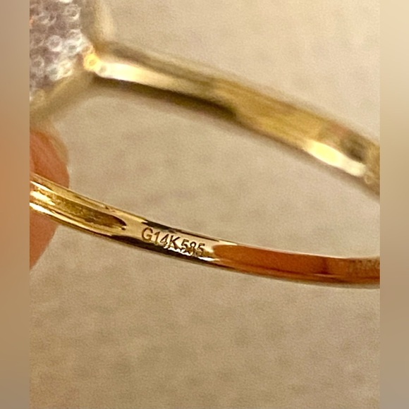 ✨14 K gold Heart Ring with Diamonds 💎 - Picture 4 of 6